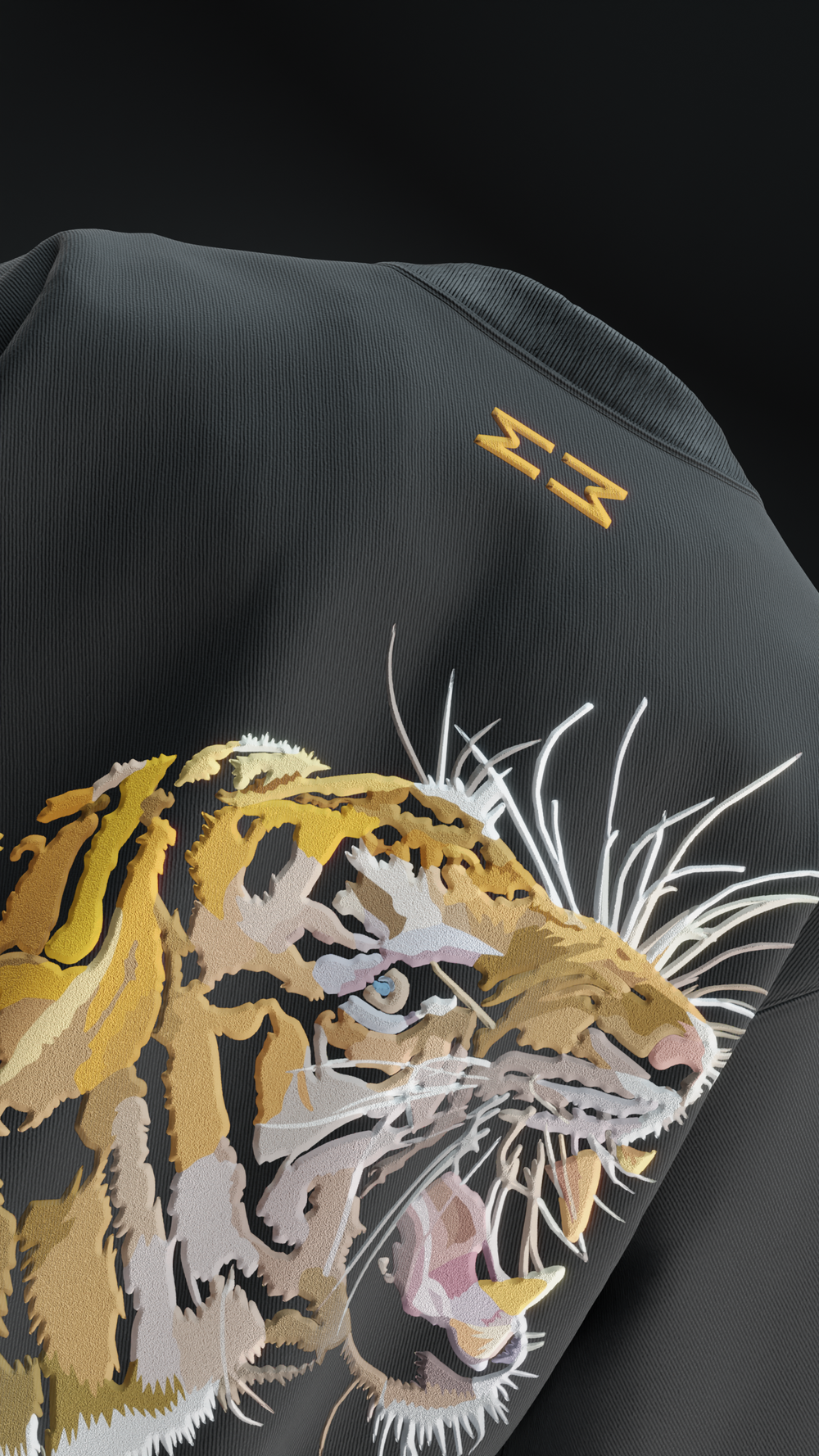 Fearless Tiger Oversized T Shirt