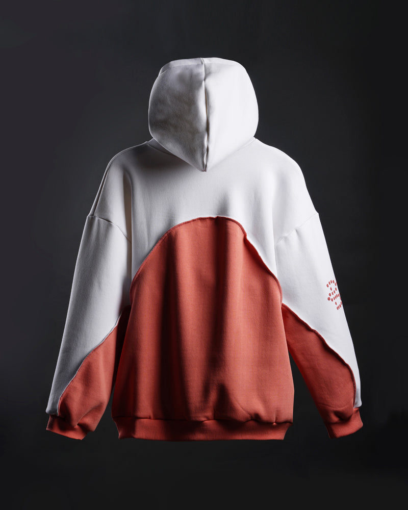 Blushade Hoodie Offwhite Peach