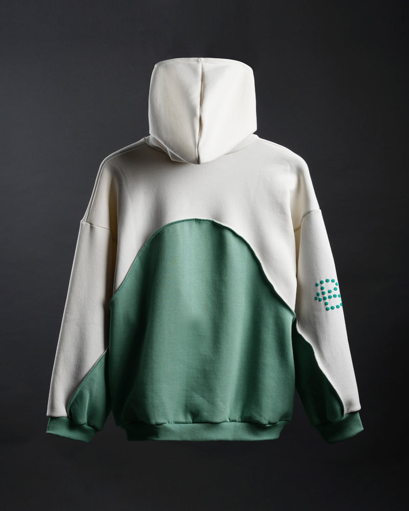 Blushade Hoodie White Green