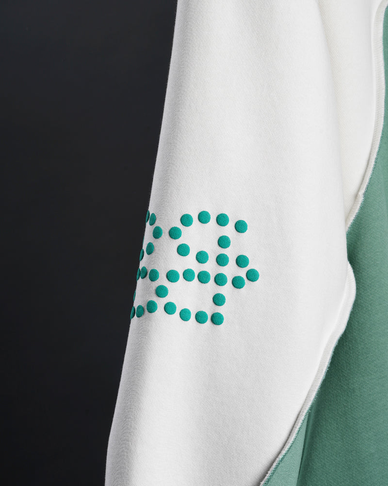 Blushade Hoodie White Green