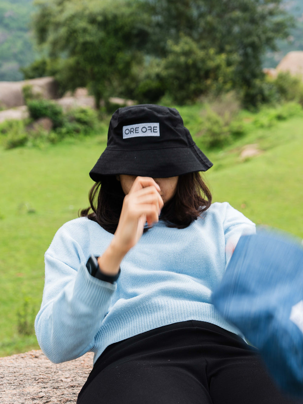 Bucket hat Denim Black