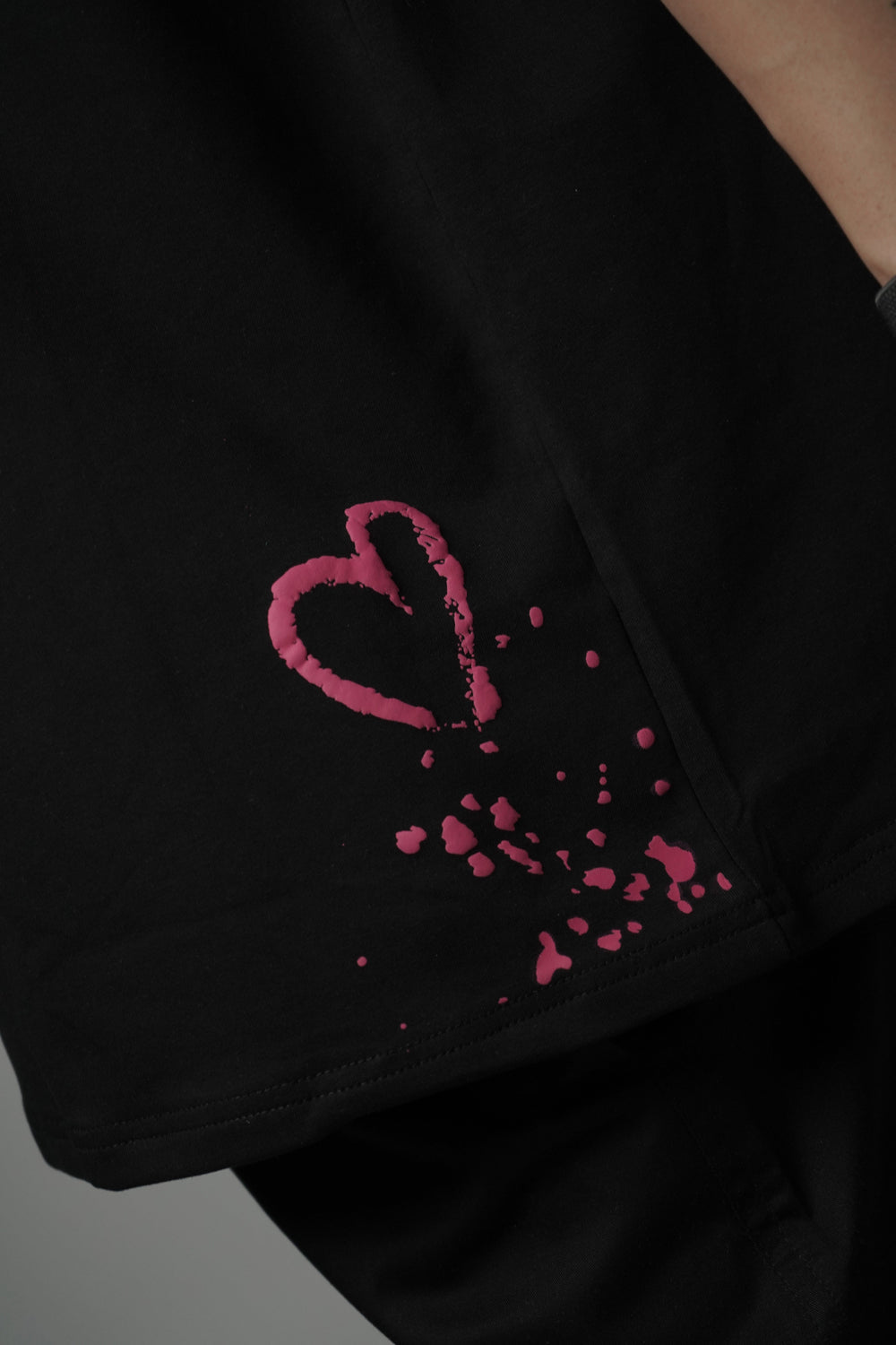 Heart on the tee-shirt 