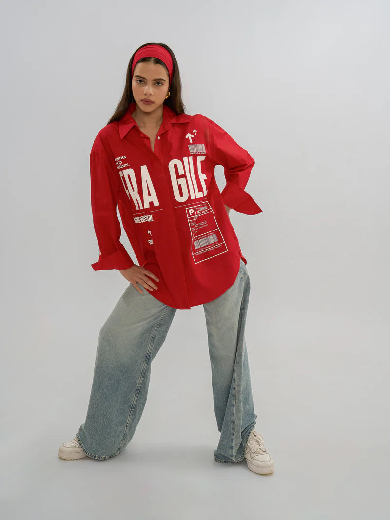 The Fragile Shirt - Women (Red)