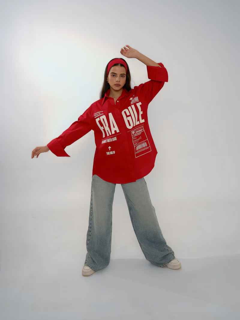 The Fragile Shirt - Women (Red)