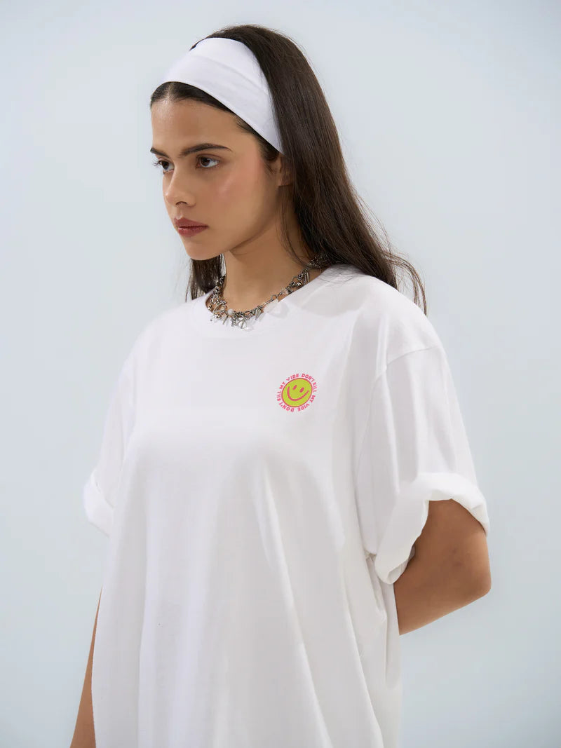 Vibe T- Dress (White)