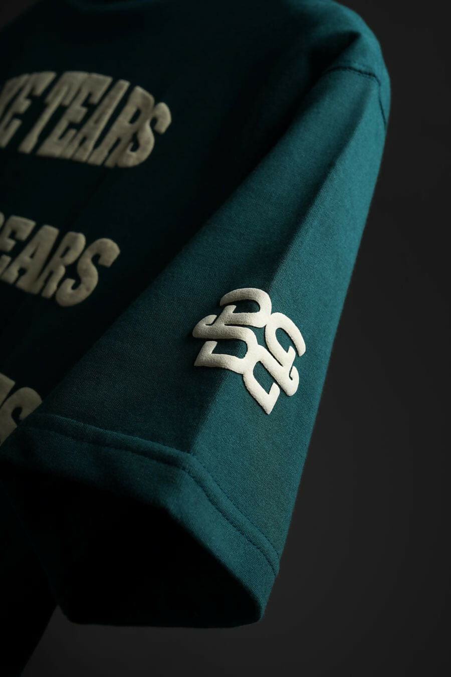 green oversized tshirt, puff printing, 240 gsm, streetwear, streetwear brand, luxury fashion,