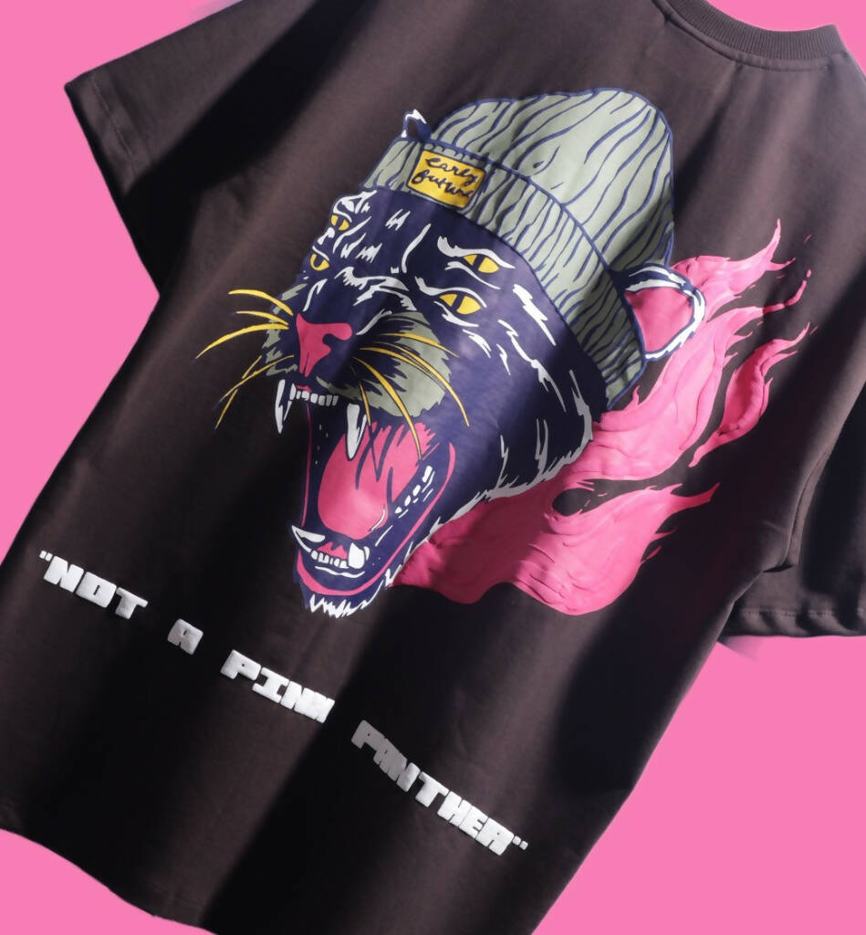 “Not A Pink Panther” Cocoa Brown Tee