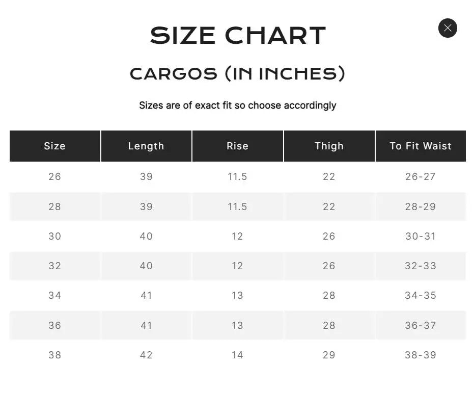 BLACK ESSENTIAL CARGOS