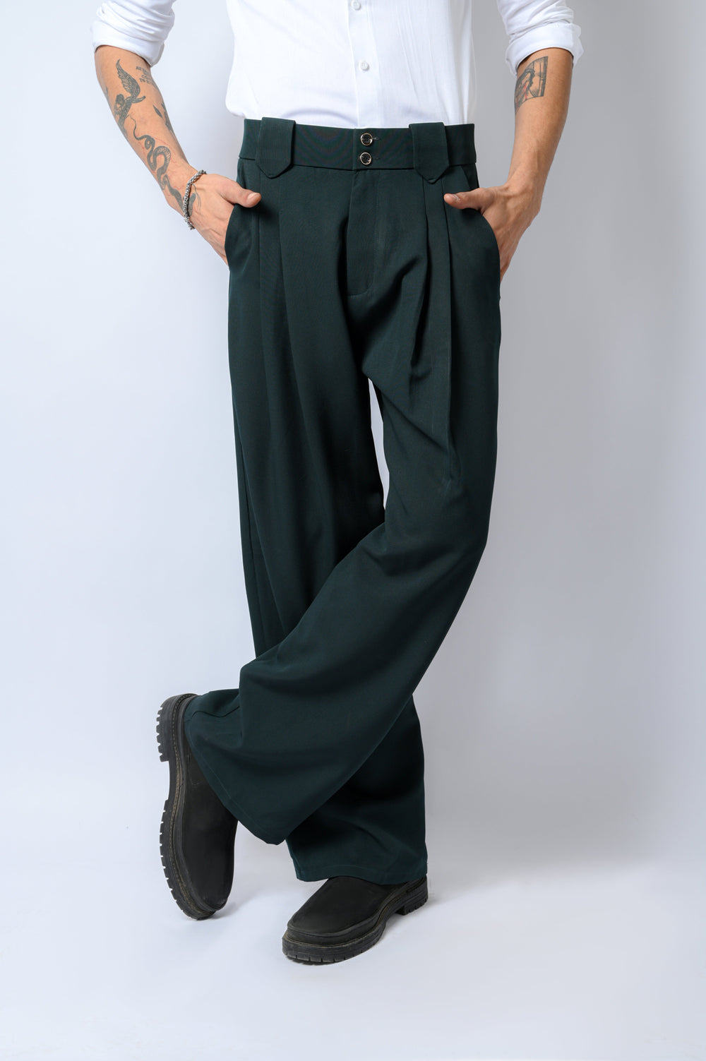 Korean trousers GREEN - ORE OFE
