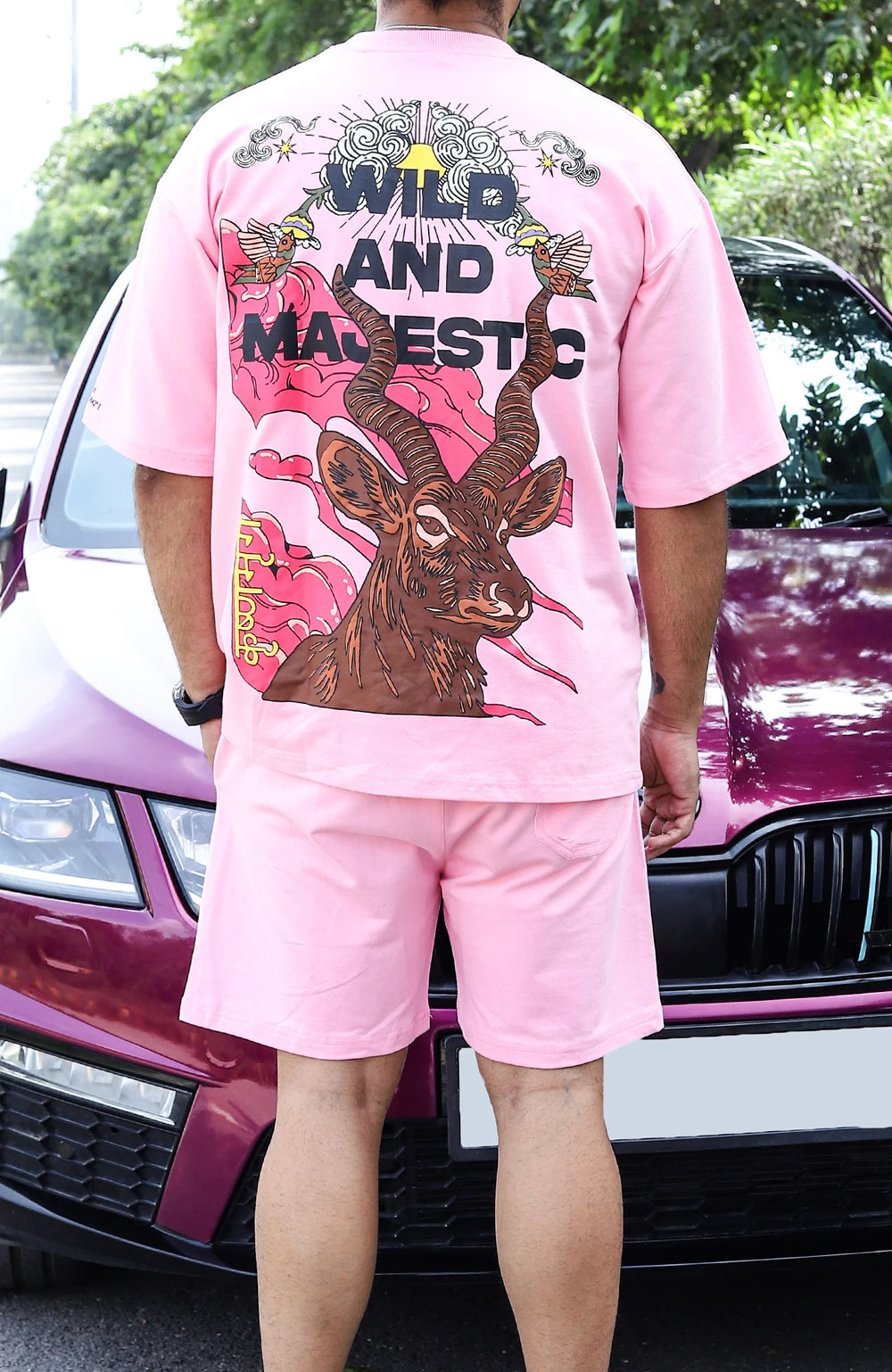 "WILD AND MAJESTIC" Heatwave Pink