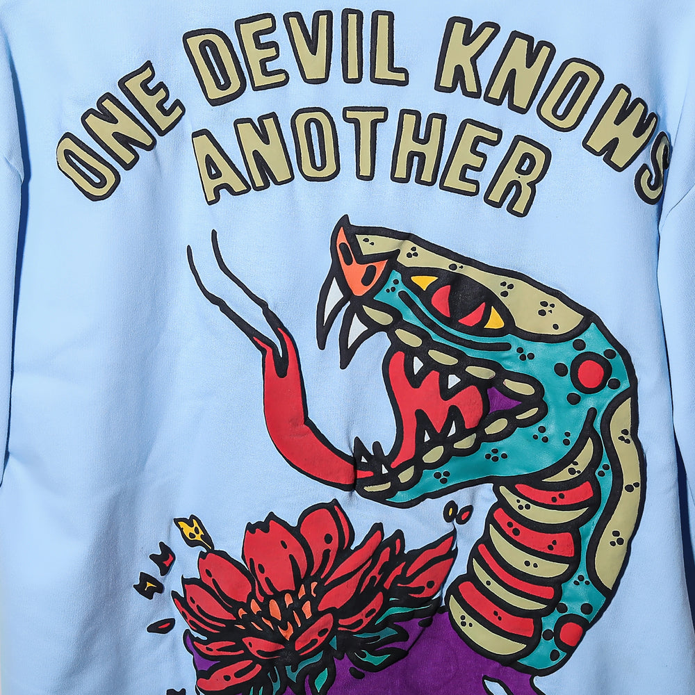 "ONE DEVIL KNOWS ANOTHER" Serpent Sky