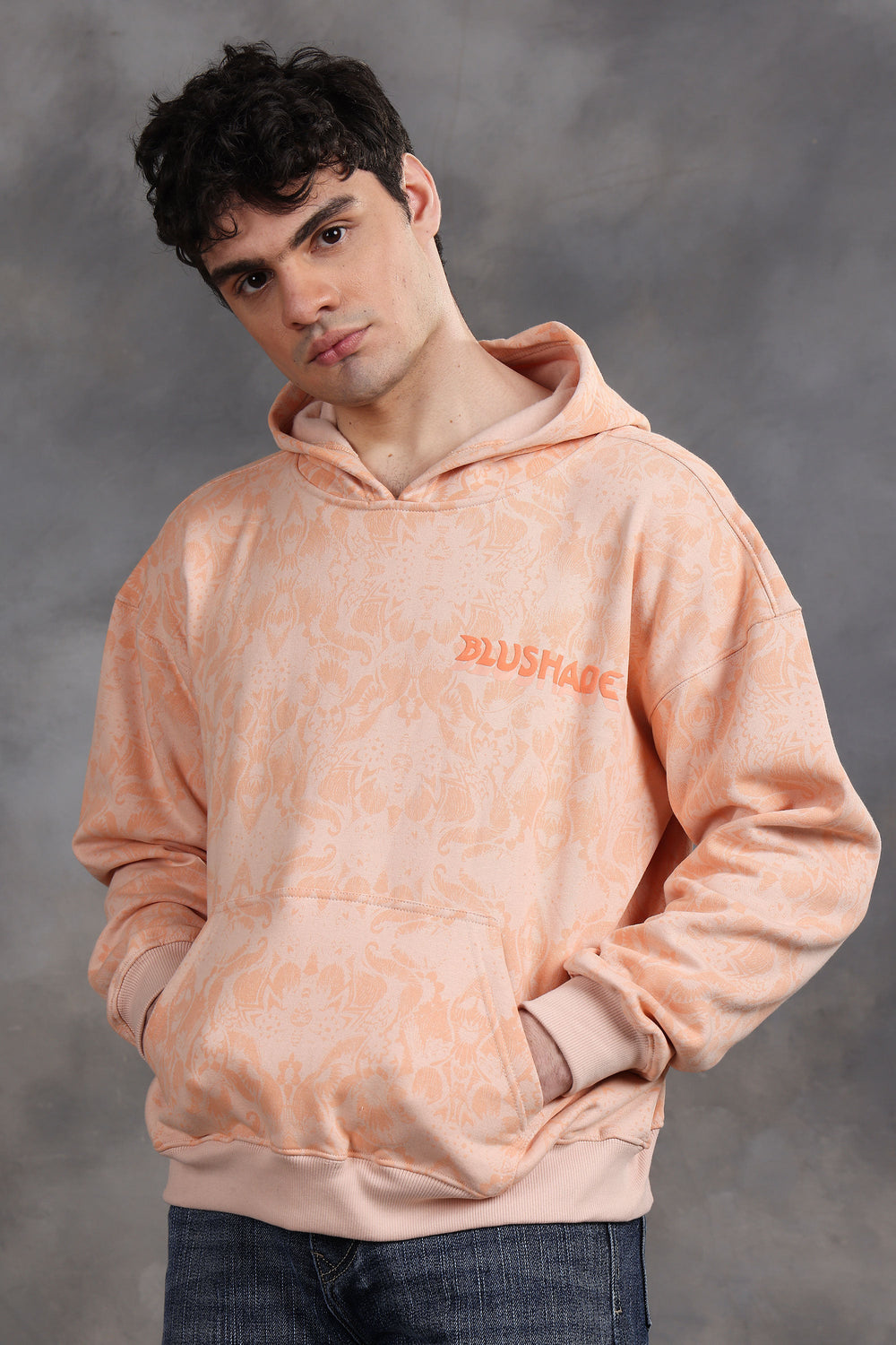 Blushade Peach Oversized Hoodie