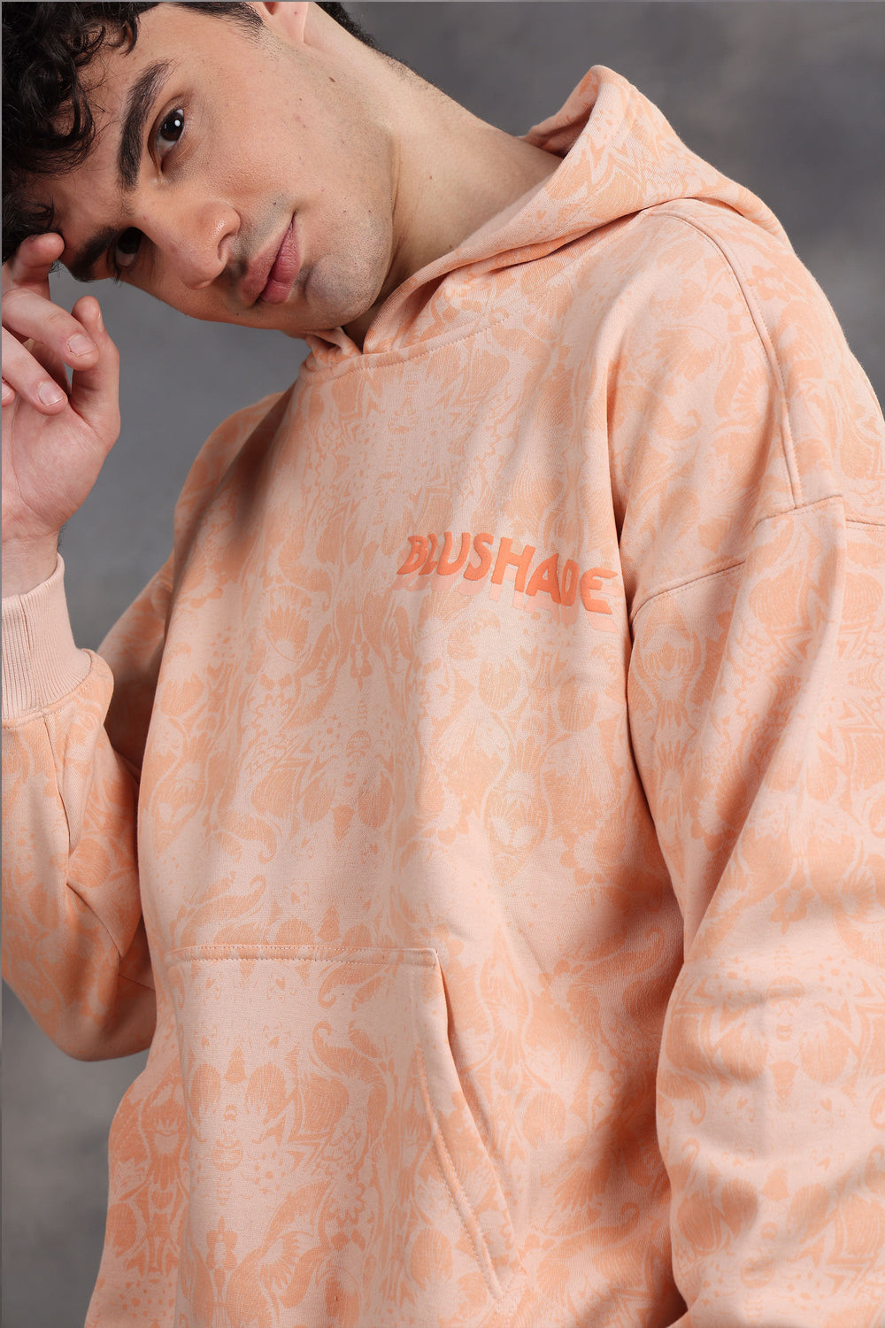 Blushade Peach Oversized Hoodie
