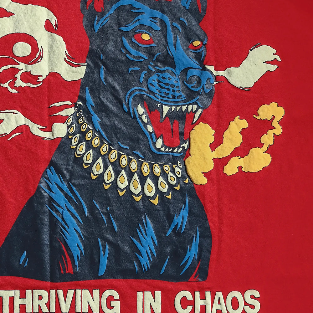 “THRIVING IN CHAOS” Inferno Red