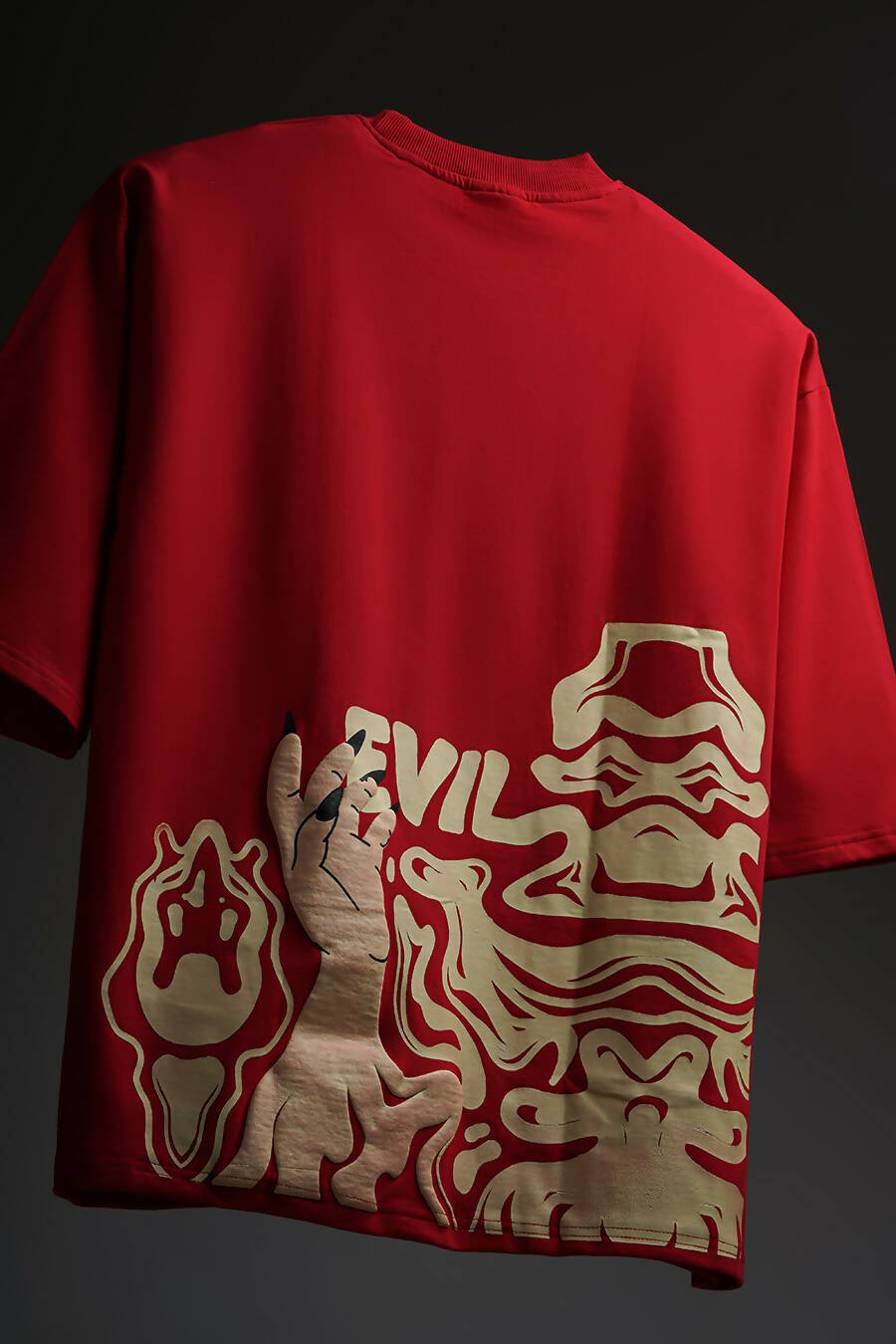 jammer red oversized tshirt