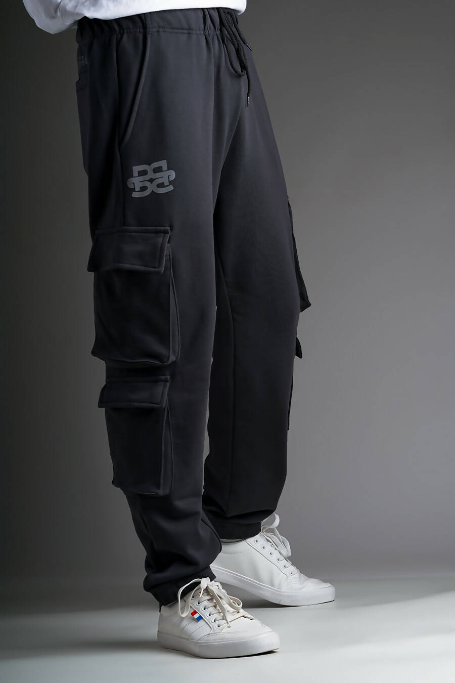 Charcoal Grey Signature Cargo Joggers