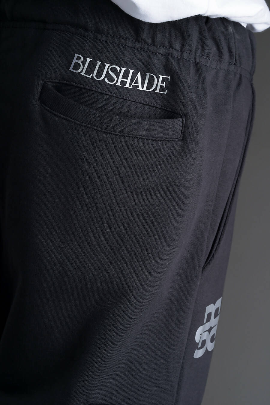 Charcoal Grey Signature Cargo Joggers (back)