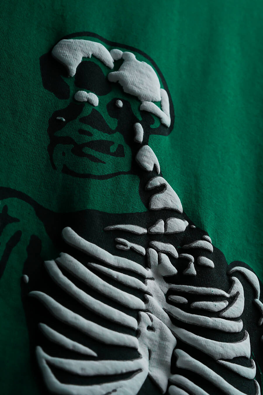 green oversized tshirt, 240 gsm, puff printing, streetwear clothing, streetwear