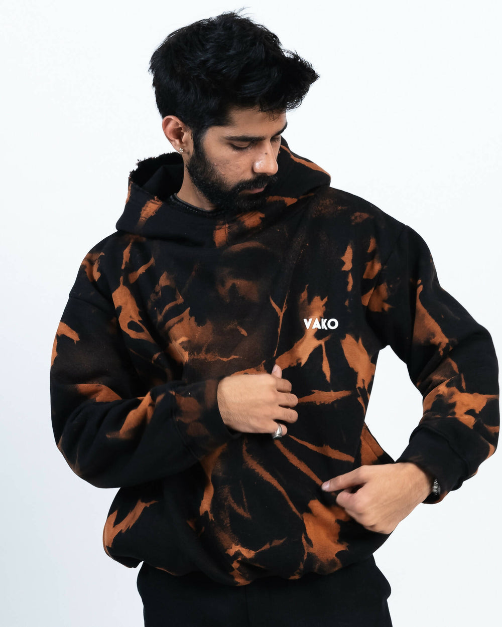 Tie Dye Orange Hoodie