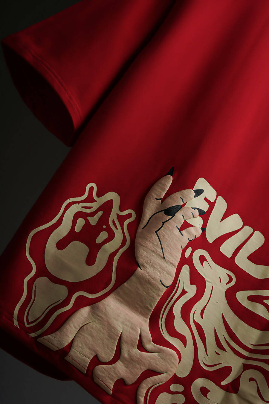 jammer red oversized tshirt