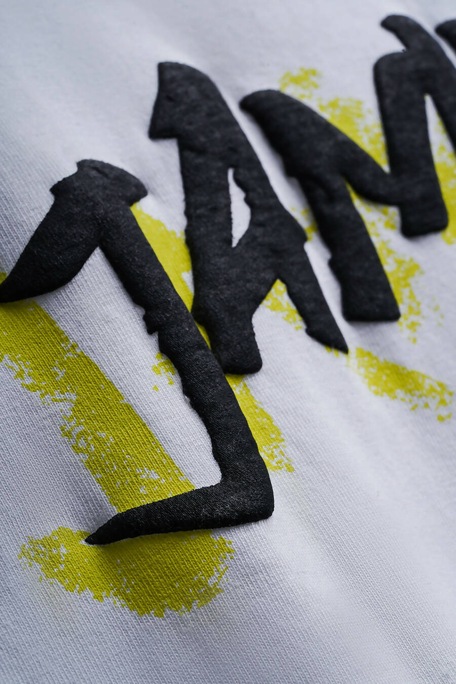 white oversized tshirt, puff printing, Korean fashion, streetwear brand, streetwear, fashion, unisex